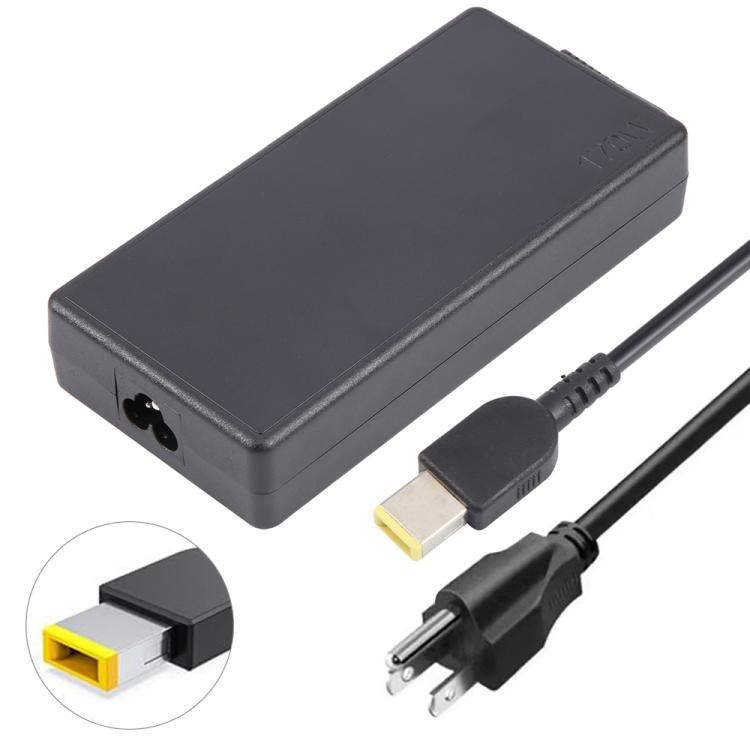 170W 20V 8.5A Laptop Notebook Power Adapter with Big Square USB Port For Lenovo Thinkpad / ThinkBook / Xiaoxin — EU Plug