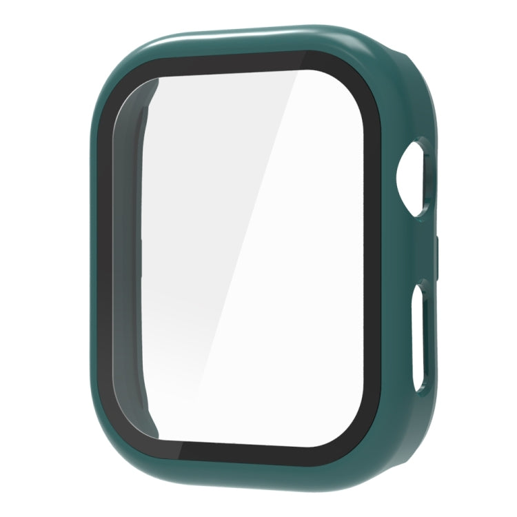 Tempered Glass Film Integrated PC Watch Protective Case — Pink