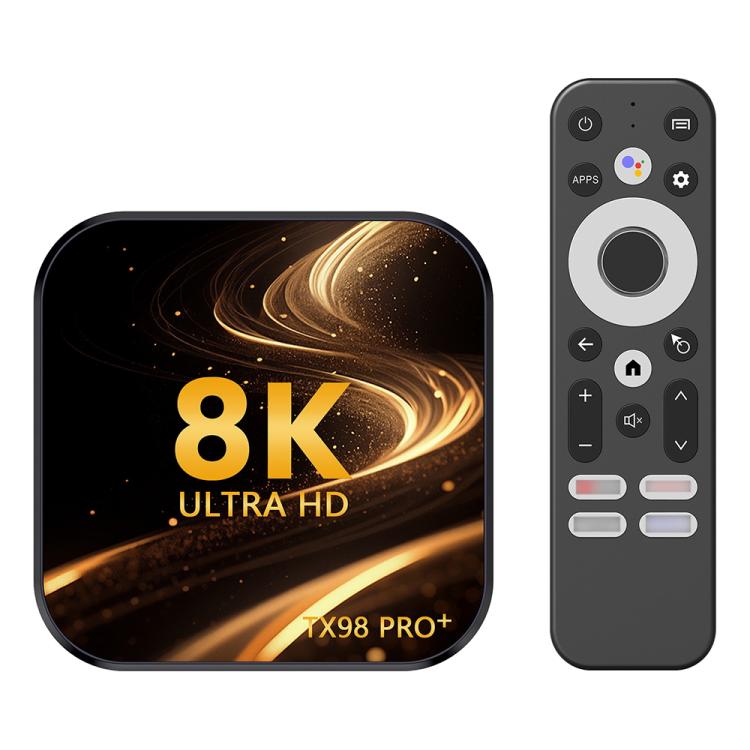 TX98 Pro+ 8K UHD Android 13 Smart TV Box with Remote Control, RK3528 Quad-Core