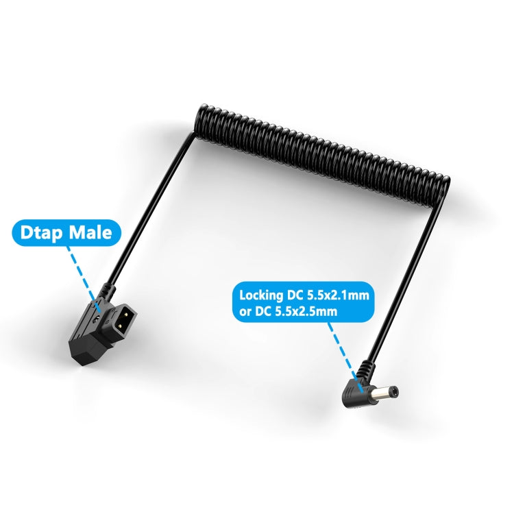 1.5m D-Tap B-Type Male to DC Adapter Monitor Cable
