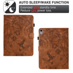 Flowers and Bird Embossed Smart Leather Tablet Case