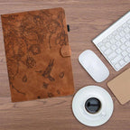 Flowers and Bird Embossed Smart Leather Tablet Case