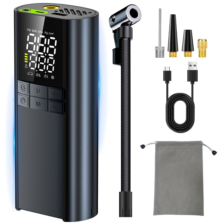 T8 Car Digital Display Portable Smart Electric Wireless Air Pump