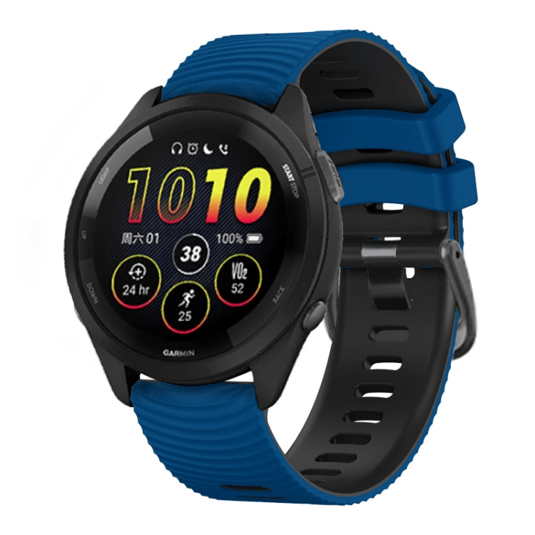 Universal Curved Two Color Silicone Watch Band