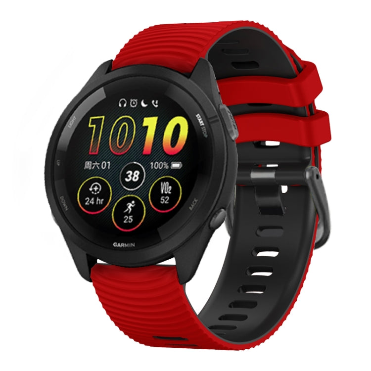 Universal Curved Two Color Silicone Watch Band