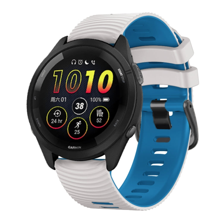 Universal Curved Two Color Silicone Watch Band