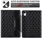 Diamond Pattern Hardware Buckle Smart Leather Tablet Case
