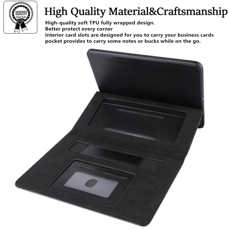 Diamond Pattern Hardware Buckle Smart Leather Tablet Case