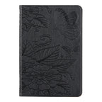 Butterfly Love Flower Embossed Leather Smart Tablet Case