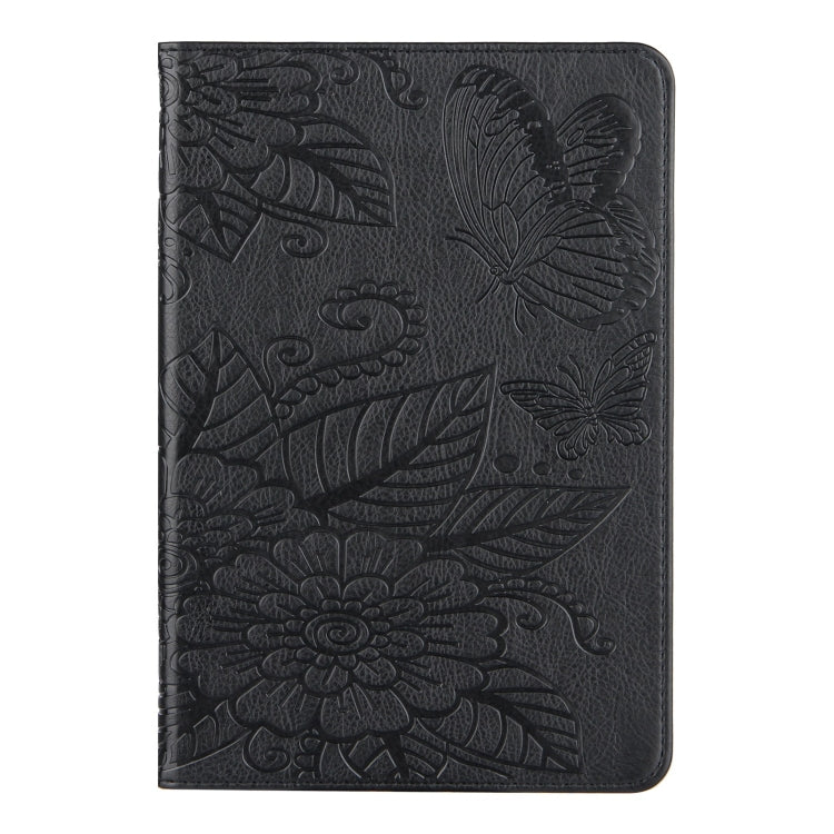 Butterfly Love Flower Embossed Leather Smart Tablet Case