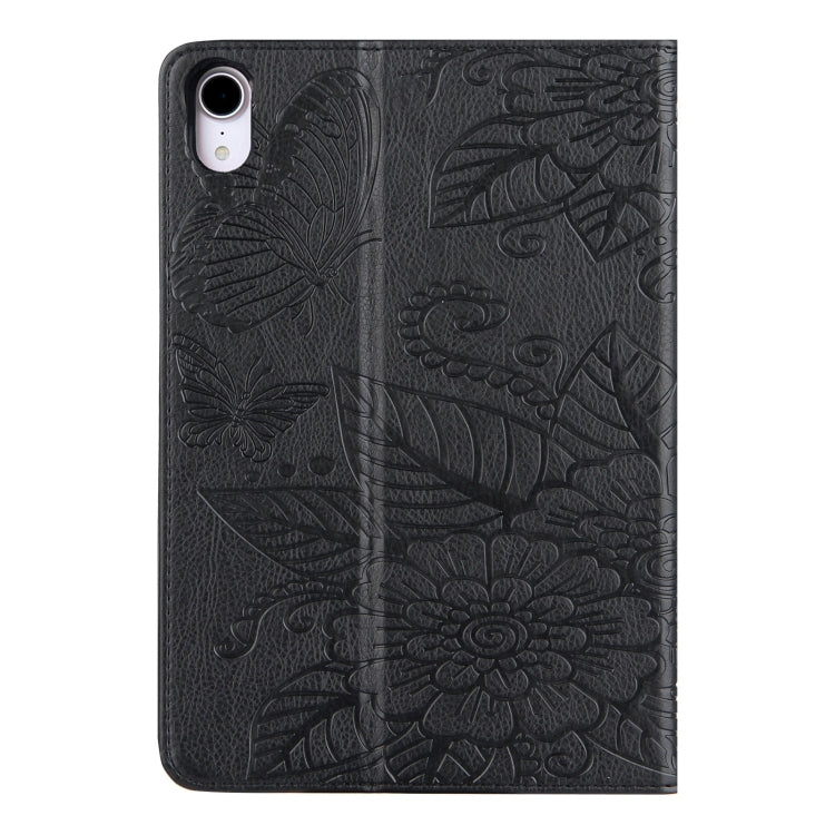 Butterfly Love Flower Embossed Leather Smart Tablet Case