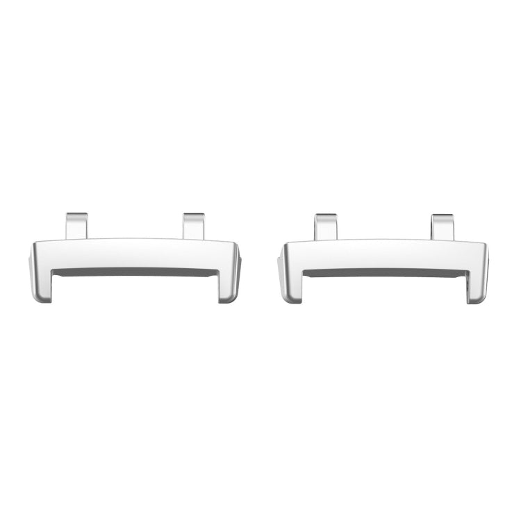 1 Pair Metal Head Adapter Watch Band Connector With Removal Tool — Black