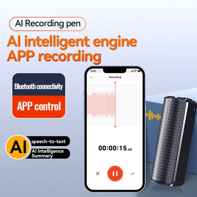 Q70A Magnetic Noise Reduction Voice Recording Pen Support APP Control