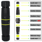 IP68 Waterproof Cat7 RJ45 Shielded Pure Copper Ethernet Coupler — view 3