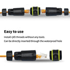 IP68 Waterproof Cat7 RJ45 Shielded Pure Copper Ethernet Coupler — view 6