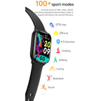 KT73S 1.85 inch Square Screen BT Call Smart Watch, Heart Rate / Blood Pressure / Blood Oxygen / Female Health / Sleep Monitoring