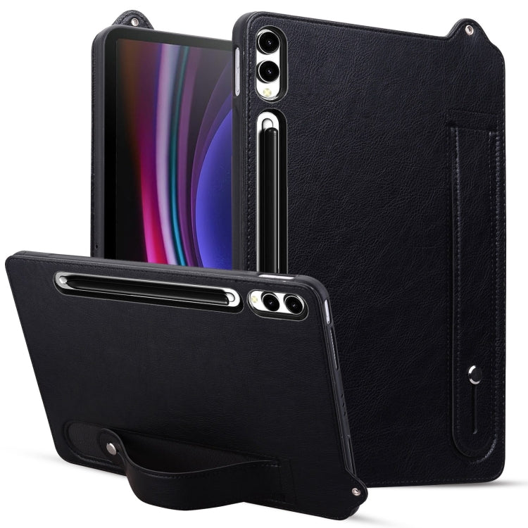 TPU Leather Back Tablet Case with Wristband