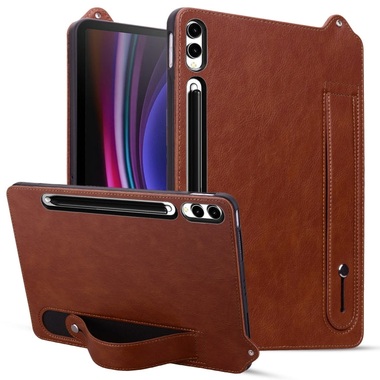TPU Leather Back Tablet Case with Wristband
