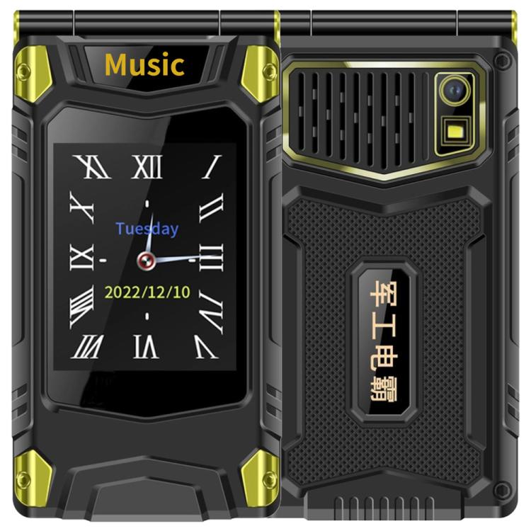 Dual Screen Flip Elder Rugged Phone, 2.8 inch Inner, 2.4 inch Outer, 6800mAh Battery, 24 Keys, Flashlight, Network: 4G, Dual SIM, SOS, M7+ 4G