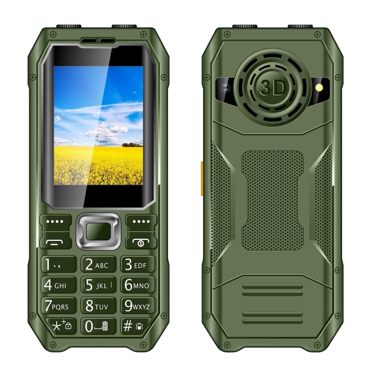 Q6000 Elder Keypad Phone, 2.4 inch, 6800mAh, Dual Flashlights, 21 Keys, SOS, FM, Dual SIM, GSM