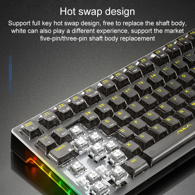 AULA F98Pro V3 99 Keys Wired/2.4G/Bluetooth Three Model RGB Mechanical Keyboard