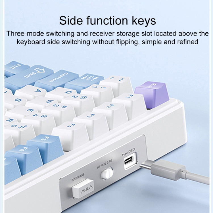 AULA F99 99 Keys Wired/2.4G/Bluetooth Three Model Customized RGB Mechanical Keyboard