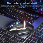 AULA S12 Pro 12800DPI Wired RGB Gaming Mouse