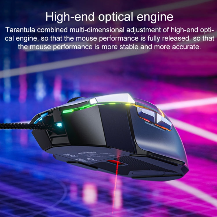 AULA S12 Pro 12800DPI Wired RGB Gaming Mouse