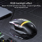 AULA S12 Pro 12800DPI Wired RGB Gaming Mouse