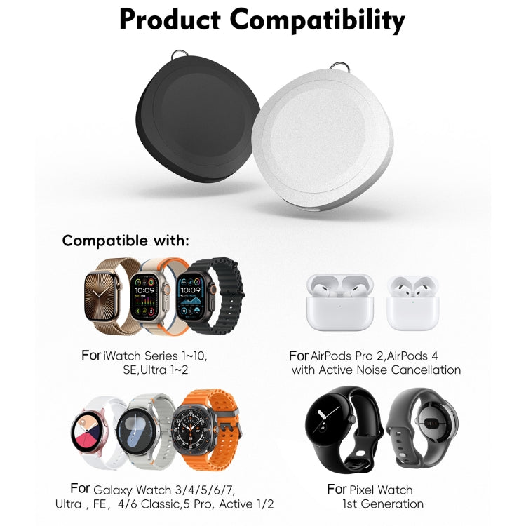 4 in 1 Portable Smart Watch Magnetic Wireless Charger