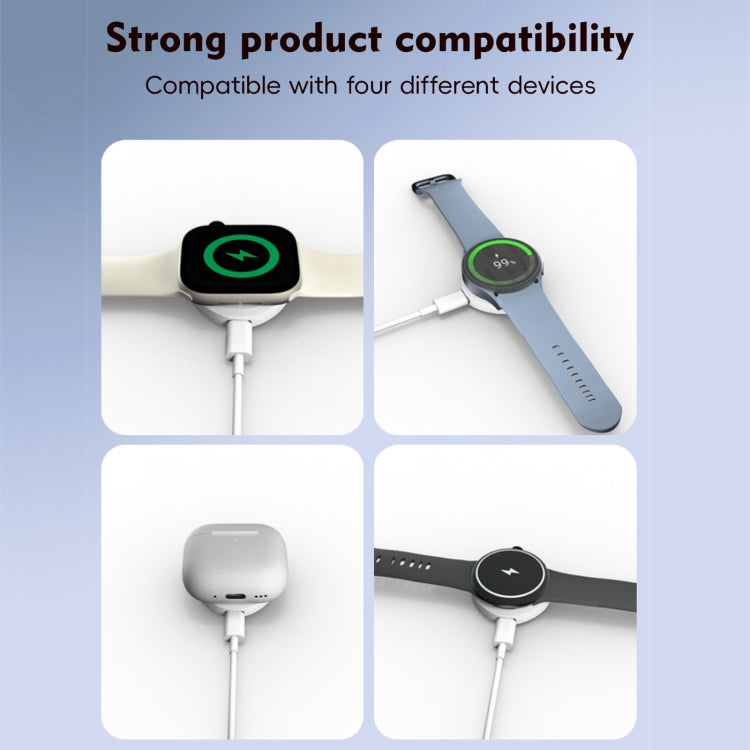 4 in 1 Portable Smart Watch Magnetic Wireless Charger