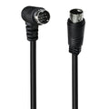 Single Curved mini DIN 9 Pin TV Audio Adapter Cable