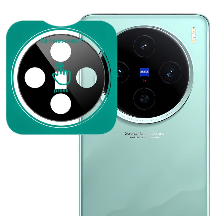 imak Black Version HD Glass Rear Camera Lens Film, Self-positioning Version — For vivo iQOO 12 / 12 Pro