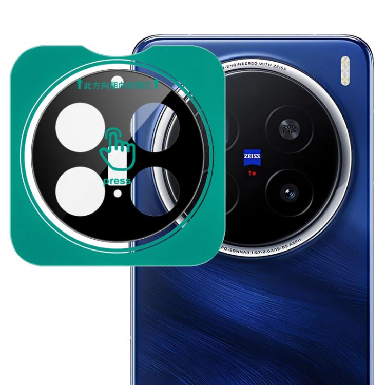 imak Black Version HD Glass Rear Camera Lens Film, Self-positioning Version — For vivo X100