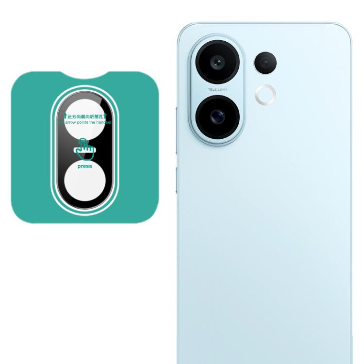 imak Black Version HD Glass Rear Camera Lens Film, Self-positioning Version — For vivo iQOO 13 5G