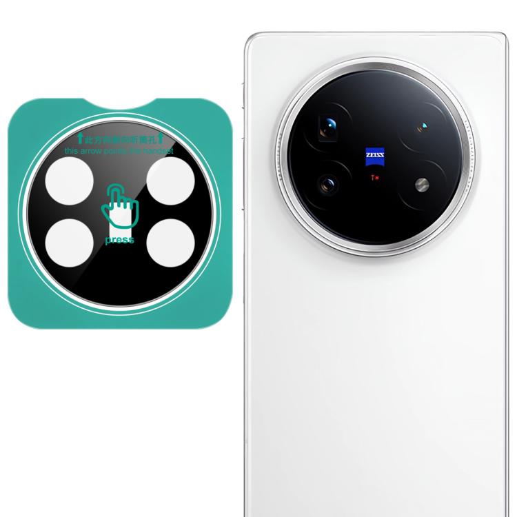 imak Black Version HD Glass Rear Camera Lens Film, Self-positioning Version — For vivo X200 Ultra