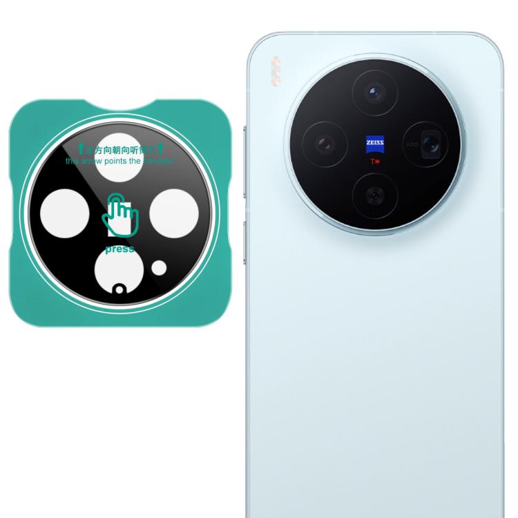 imak Black Version HD Glass Rear Camera Lens Film, Self-positioning Version — For vivo X200s