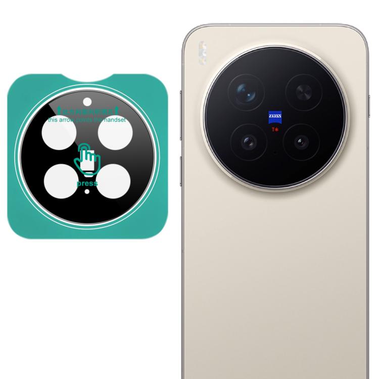 imak Black Version HD Glass Rear Camera Lens Film, Self-positioning Version — For vivo iQOO Z10 Turbo 5G