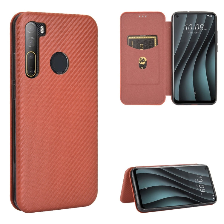 Carbon Fiber Texture Magnetic Horizontal Flip TPU + PC + PU Leather Case with Card Slot