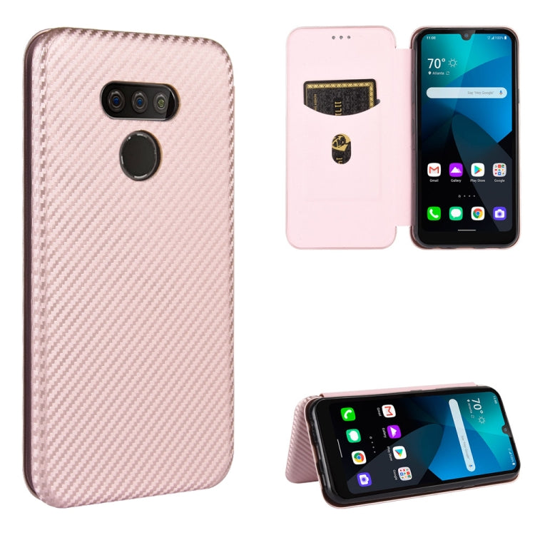 Carbon Fiber Texture Magnetic Horizontal Flip TPU + PC + PU Leather Case with Card Slot — Green