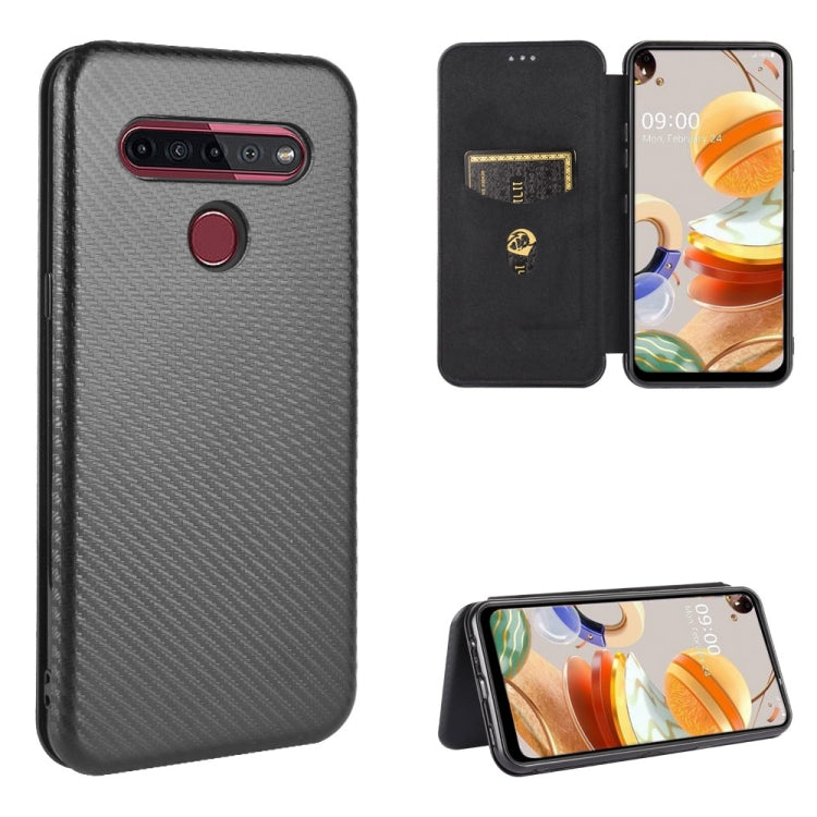 Carbon Fiber Texture Magnetic Horizontal Flip TPU + PC + PU Leather Case with Card Slot — view 28