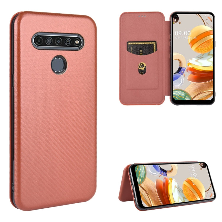 Carbon Fiber Texture Magnetic Horizontal Flip TPU + PC + PU Leather Case with Card Slot — view 42