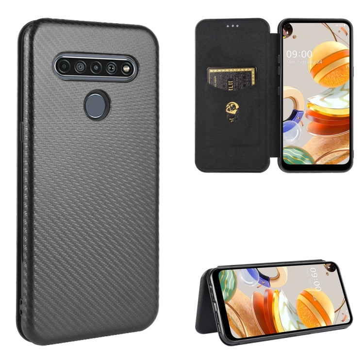 Carbon Fiber Texture Magnetic Horizontal Flip TPU + PC + PU Leather Case with Card Slot — view 43