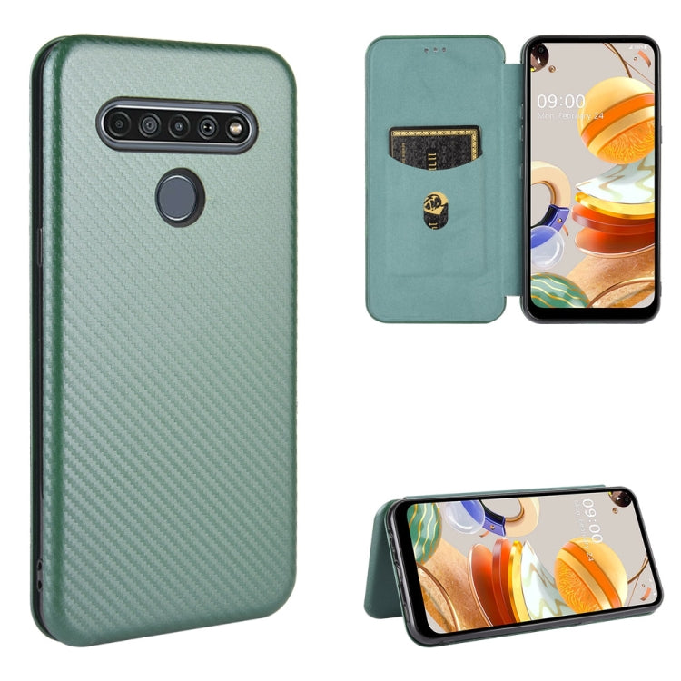 Carbon Fiber Texture Magnetic Horizontal Flip TPU + PC + PU Leather Case with Card Slot — view 44