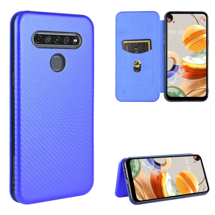 Carbon Fiber Texture Magnetic Horizontal Flip TPU + PC + PU Leather Case with Card Slot — view 45