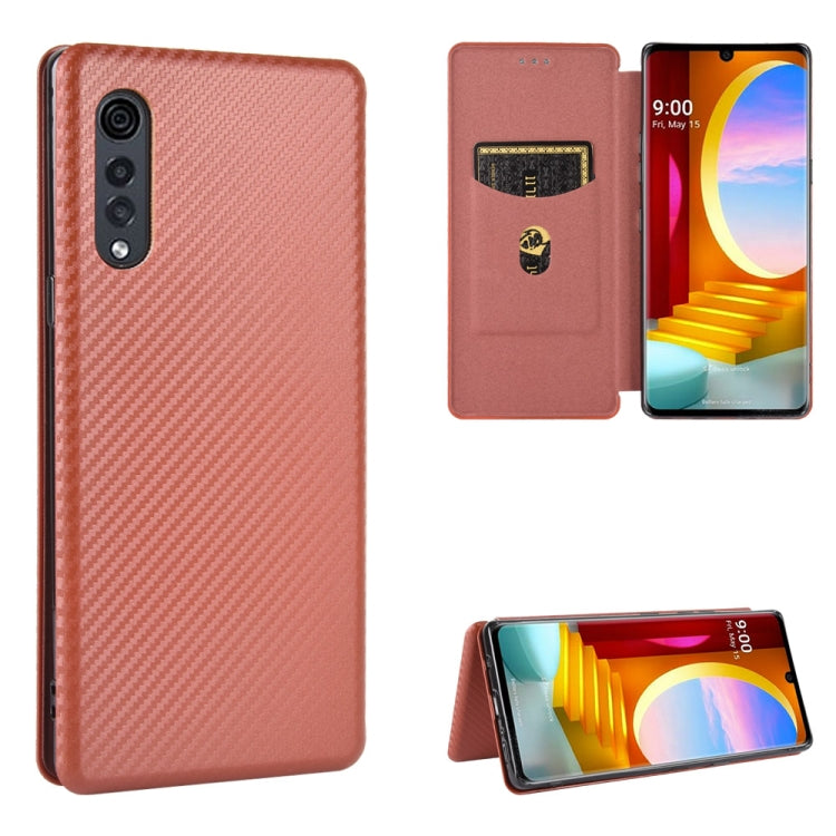 Carbon Fiber Texture Magnetic Horizontal Flip TPU + PC + PU Leather Case with Card Slot — view 47