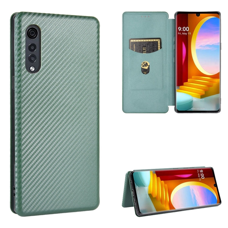 Carbon Fiber Texture Magnetic Horizontal Flip TPU + PC + PU Leather Case with Card Slot — view 49