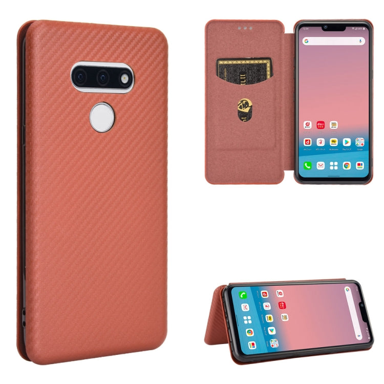 Carbon Fiber Texture Magnetic Horizontal Flip TPU + PC + PU Leather Case with Card Slot — view 57