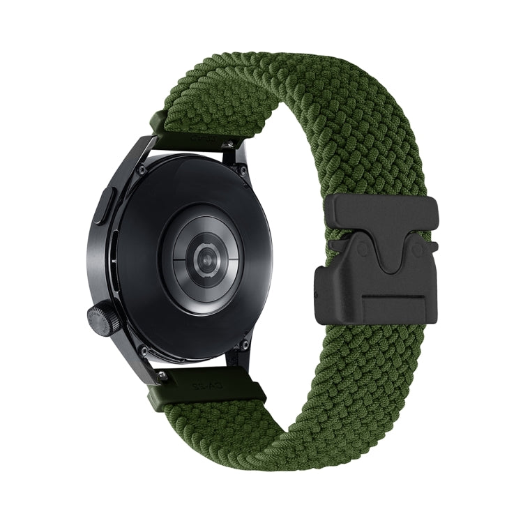 Snap Button Nylon Braided Watch Band