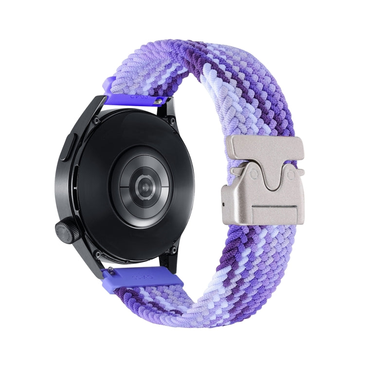 Snap Button Nylon Braided Watch Band